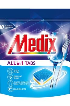 Таблетки для посудомоечных машин Medix All In 1, 30 шт