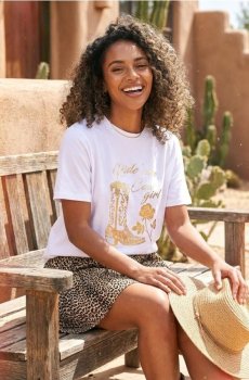 Футболка з короткими рукавами - білий