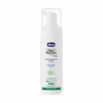 Детский шампунь-гель 2 в 1 для волос и тела Chicco Baby Moments Kids Souffle Shampoo Conditioner Без слез, 150 мл Детский шампунь-гель 2 в 1 для волос и тела Chicco Baby Moments Kids Souffle Shampoo Conditioner Без слез, 150 мл