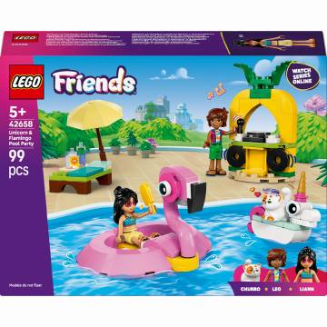Конструктор LEGO Friends Вечірка єдинорога та фламінго біля басейну (42658) Конструктор LEGO Friends Вечірка єдинорога та фламінго біля басейну (42658)