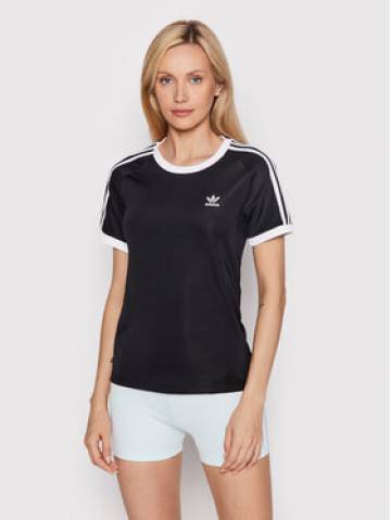 adidas Футболка adicolor Classics 3-Stripes HM6411 Чорний Slim Fit adidas Футболка adicolor Classics 3-Stripes HM6411 Чорний Slim Fit