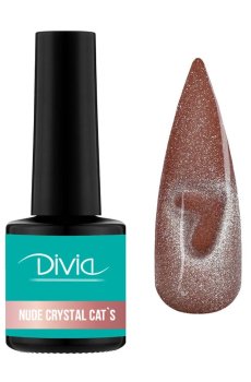 Гель-лак для ногтей Divia Nude Crystal Cats Di1249, NC050, 8 мл