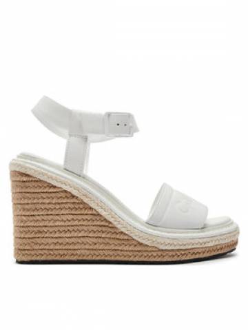 Calvin Klein Еспадрильї Wedge Sandal 70 He HW0HW02050 Білий Calvin Klein Еспадрильї Wedge Sandal 70 He HW0HW02050 Білий