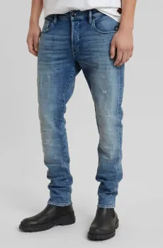 Мужские синие джинсы 3301 Slim Синий 30-32 G-Star RAW 51001,D441
