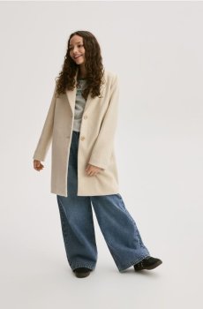 Reserved - Однобортне пальто - бежевий - 416HR-08M