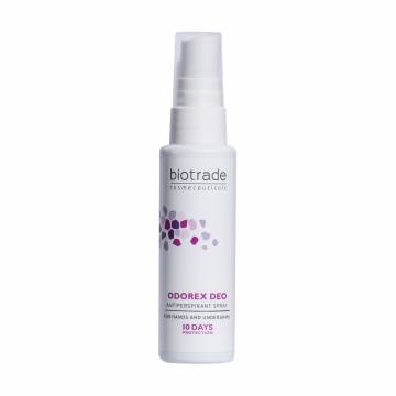 Антиперспирант-спрей длительного действия Biotrade Odorex Deo Antiperspirant Spray 10 дней без пота и запаха, унисекс, 40 мл Антиперспирант-спрей длительного действия Biotrade Odorex Deo Antiperspirant Spray 10 дней без пота и запаха, унисекс, 40 мл