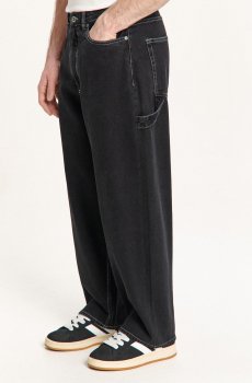 Cropp - Джинси з ефектом виварювання - чорний