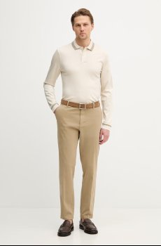 Хлопковый лонгслив BOSS H-Pleins 202