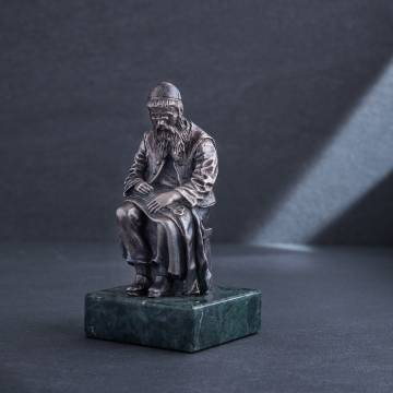 Серебряная фигура ручной работы "Еврейский портной за работой" сер00051 Серебряная фигура ручной работы "Еврейский портной за работой" сер00051