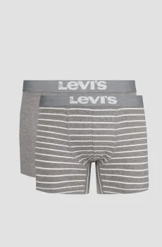Мужские серые боксеры (2 шт) Серый XXL Levi’s® 905011001;758