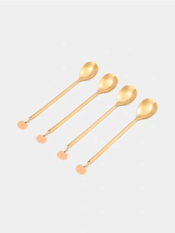 Чайні ложки 4 шт - золотий
