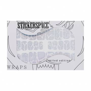 Наклейки для дизайна ногтей StickersSpace Silver Rainbow (135112) Наклейки для дизайна ногтей StickersSpace Silver Rainbow (135112)