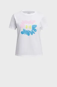 Детская белая футболка UA Bubble Wordmark SS Белый 7 Under Armour 1389765-100