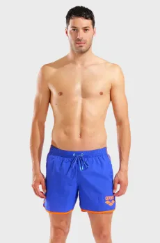 Мужские синие плавательные шорты BIG LOGO BORDERS BEACH SHORT Синий XL Arena 009103-830