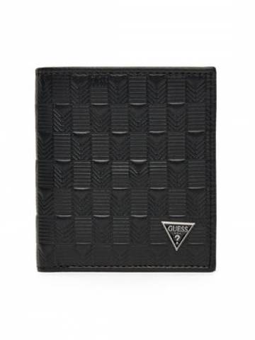 Guess Велике Чоловіче Портмоне SMMADL LEA22 Чорний Guess Велике Чоловіче Портмоне SMMADL LEA22 Чорний