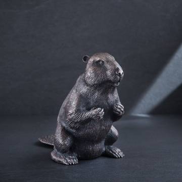 Серебряная фигура ручной работы "Бобер" сер00031 Серебряная фигура ручной работы "Бобер" сер00031