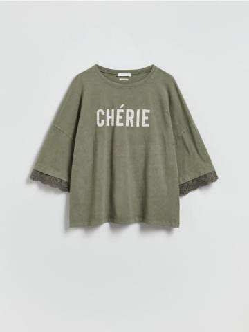 Reserved - LADIES` BLOUSE - золотисто-коричневий - 083HS-82X Reserved - LADIES` BLOUSE - золотисто-коричневий - 083HS-82X