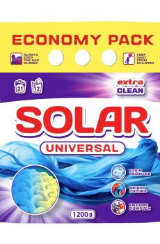 Стиральный порошок Solar Universal, 21 стирка, 1.2 кг