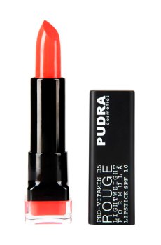 Помада для губ Pudra Cosmetics Rouge Lightweight Formula Lipstick SPF10 с провитамином B5, 02 Pink Chic, 4.5 мл