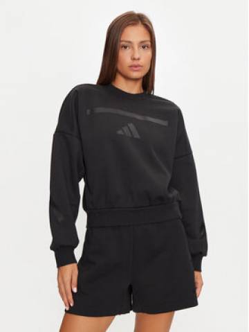 adidas Світшот Z.N.E. JE7855 Чорний Loose Fit adidas Світшот Z.N.E. JE7855 Чорний Loose Fit