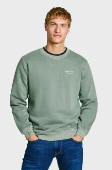 Мужской оливковый свитшот Оливковый S Pepe Jeans PM582735