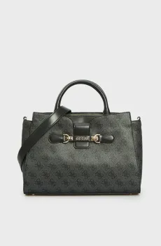 Женская темно-серая сумка с узором Серый ONESIZE Guess HWSG9500060