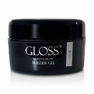 Однофазный гель для ногтей Gloss Builder Gel UV/LED Soak Off, Clear, 30 мл Однофазный гель для ногтей Gloss Builder Gel UV/LED Soak Off, Clear, 30 мл
