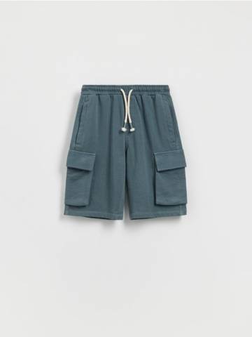 Reserved - Шорти карго - сіро-зелений - 4425N-96X