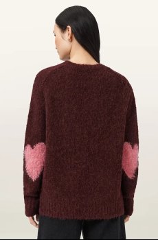 Свитер с добавлением шерсти AllSaints LUVHEART