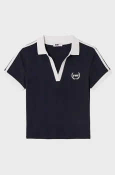 Женское темно-синее поло Синий M Tally Weijl STSCOMITSKI