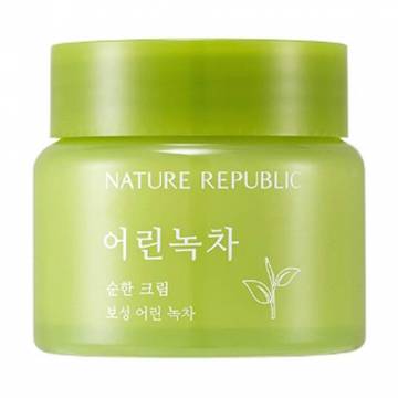 Крем для лица Nature Republic Mild Green Tea Cream, 55 мл Крем для лица Nature Republic Mild Green Tea Cream, 55 мл