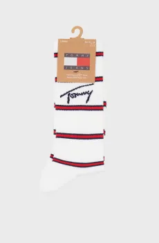 Белые носки (2 пары) UNI TJ BRETON STRIPE Белый 39-42 Tommy Hilfiger 701239244