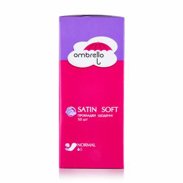 Прокладки ежедневные Ombrello Satin Soft Normal, 50 шт Прокладки ежедневные Ombrello Satin Soft Normal, 50 шт