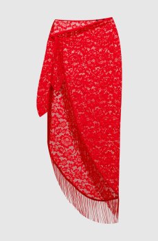 Красное парео BOHEMIA из кружева