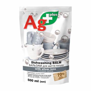 Бальзам для мытья посуды Bio Formula Ag+ с ионами серебра, 500 мл (дойпак) Бальзам для мытья посуды Bio Formula Ag+ с ионами серебра, 500 мл (дойпак)