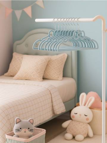 Вішалки, 10 шт. - блакитний