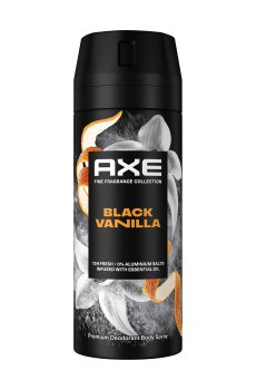 Парфюмированный дезодорант-спрей Axe Fine Fragrance Collection Premium Deodorant Body Spray 72H, Black Vanilla мужской, 150 мл
