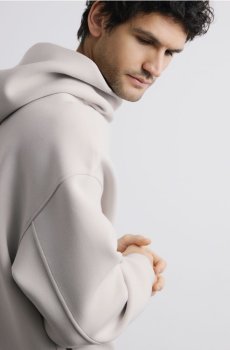 Reserved - Гладке худі - бежевий - 519EF-08X