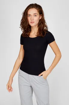 Женская черная футболка Черный XXS Tally Weijl STSCOADELE2