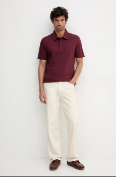 Поло с добавлением шелка BOSS BECKHAM X BOSS