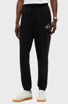 Мужские черные спортивные брюки REG SIGNATURE Черный M Tommy Jeans DM0DM23593