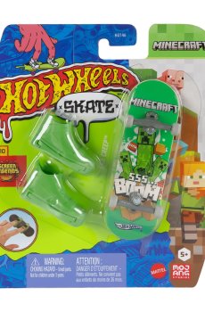 Игровой набор Hot Wheels Скейт и обувь для пальчиков, Sk8 Creep, зеленый, от 5 лет (HGT46)