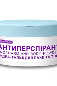 Пудра-тальк антиперспирант для подмышек и тела Clean & Sujee Underarm And Body Powder, 120 г