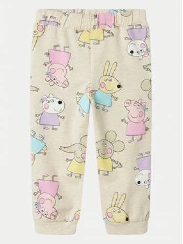 NAME IT Спортивні штани Fira Peppa 13240633 Бежевий Regular Fit NAME IT Спортивні штани Fira Peppa 13240633 Бежевий Regular Fit