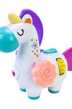 Детская игрушка-погремушка Країна Іграшок Солнечный зайчик Тактильный единорог, от 3 месяцев, 22*13*19 см (PL-724-95)
