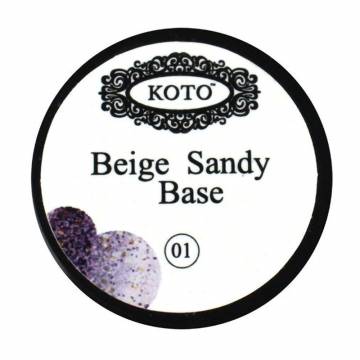 Базовое покрытие для гель-лака KOTO Beige Sandy Base Coat, 5 мл Базовое покрытие для гель-лака KOTO Beige Sandy Base Coat, 5 мл