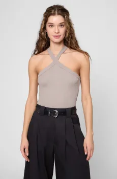 Женский бежевый топ Бежевый XL PRPY PWTOPGOK0020