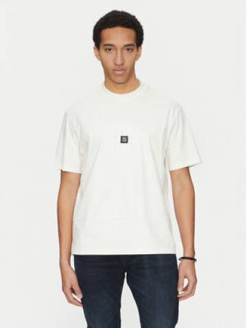 HUGO Футболка Debostac 50535499 Écru Relaxed Fit HUGO Футболка Debostac 50535499 Écru Relaxed Fit