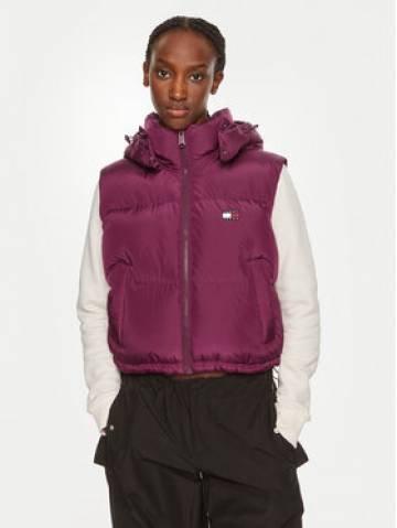 Tommy Jeans Безрукавка Alaska DW0DW18611 Бордовий Cropped Fit Tommy Jeans Безрукавка Alaska DW0DW18611 Бордовий Cropped Fit
