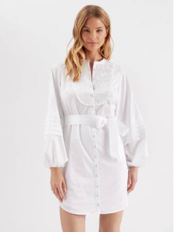 Guess Сукня-сорочка Tina W3GK0C WAF10 Білий Regular Fit Guess Сукня-сорочка Tina W3GK0C WAF10 Білий Regular Fit